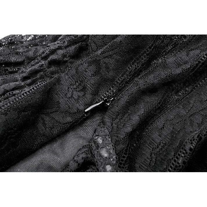 Dark in Love Women's Gothic Bodysuit Ophelia Lace Off-Shoulder Top - QHA UK