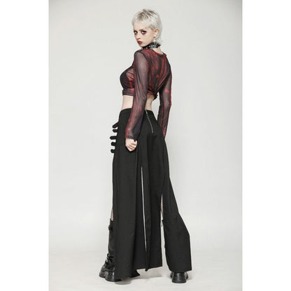 Dark in Love Skirt Phoenix Black Slit Metal Long UK 8-18 - QHA UK