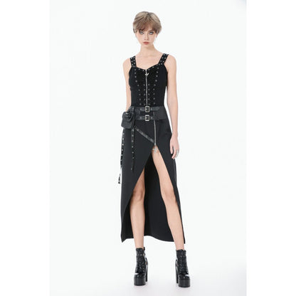 Dark in Love Women's Punk Shirt Lace-Up Corset Top UK 8-18 - QHA UK