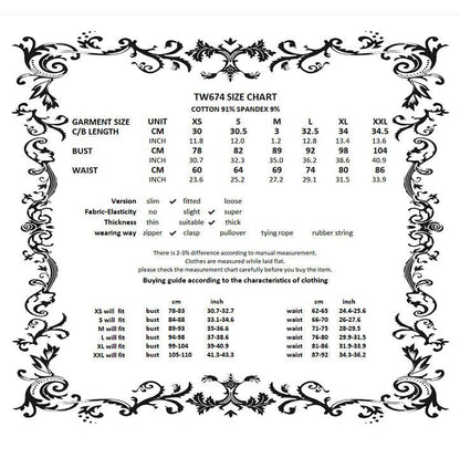 Dark in Love Women's Punk Shirt Lace-Up Corset Top UK 8-18 - QHA UK