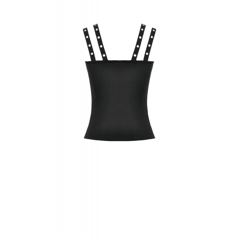 Dark in Love Women's Punk Shirt Lace-Up Corset Top UK 8-18 - QHA UK