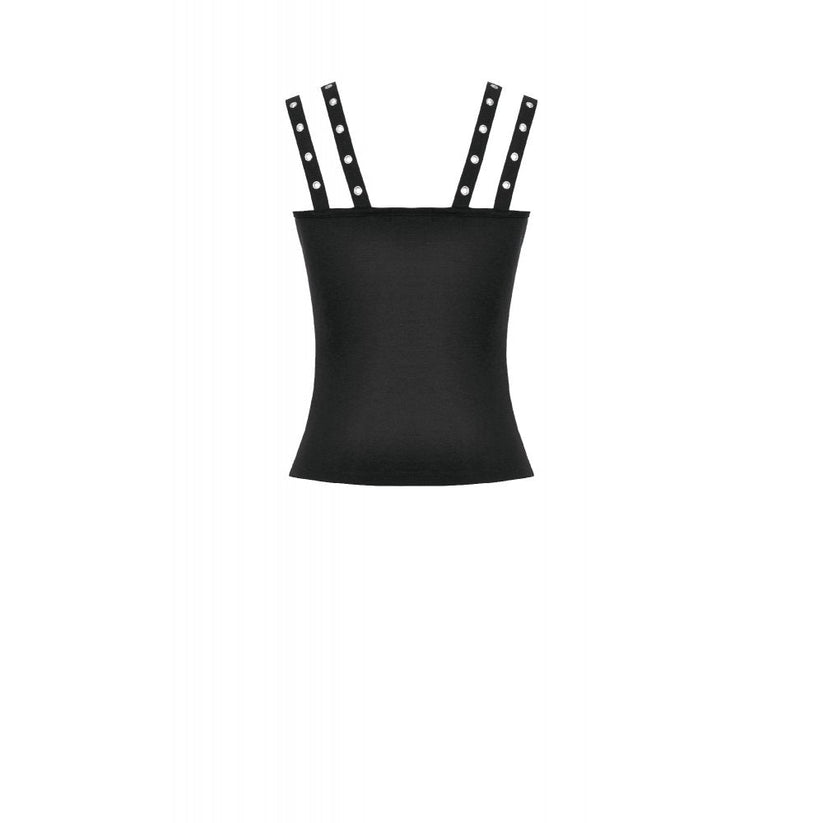 Dark in Love Women's Punk Shirt Lace-Up Corset Top UK 8-18 - QHA UK