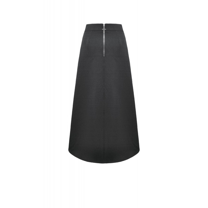 Dark in Love Punk Skirt Layered Pocket Cutout Belted Long UK 8-18 - Pocket Detail - QHA UK