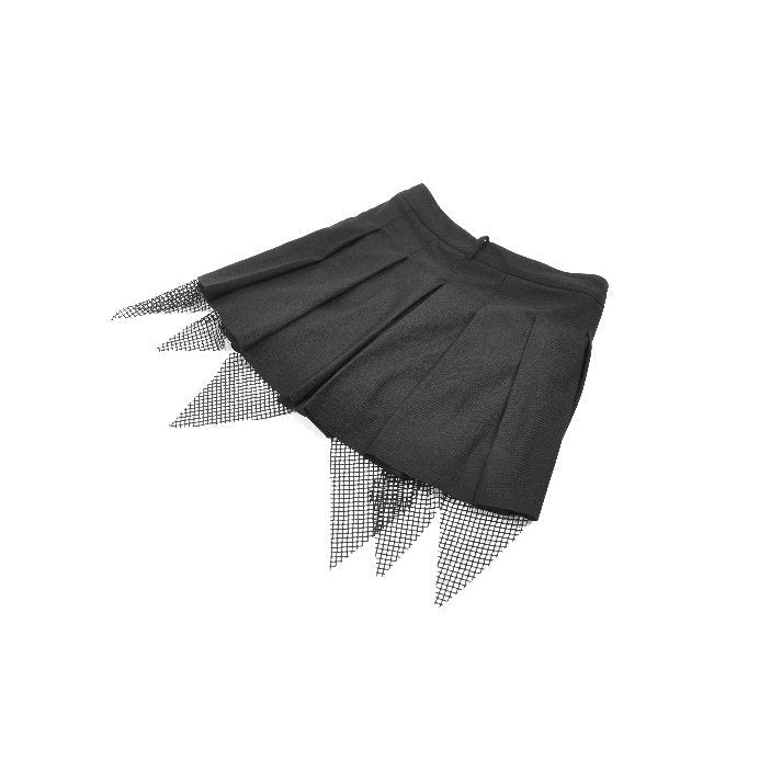 Dark in Love Women's Punk Skort Mesh Layered Shorts UK 8-22 - QHA UK