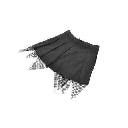 Dark in Love Women's Punk Skort Mesh Layered Shorts UK 8-22 - QHA UK