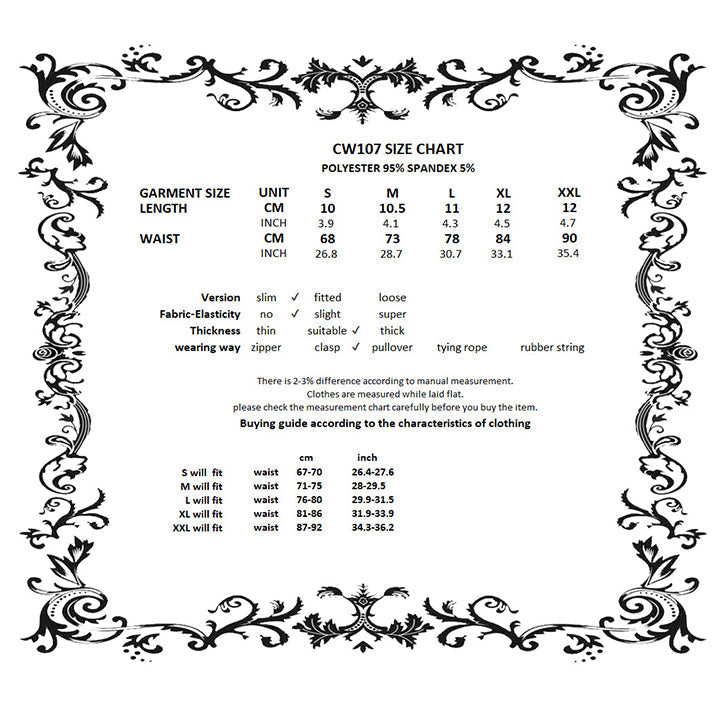 Dark in Love Punk Waist Cincher Rib Cage Grommet UK 10-18 - Waistband Detail - QHA UK