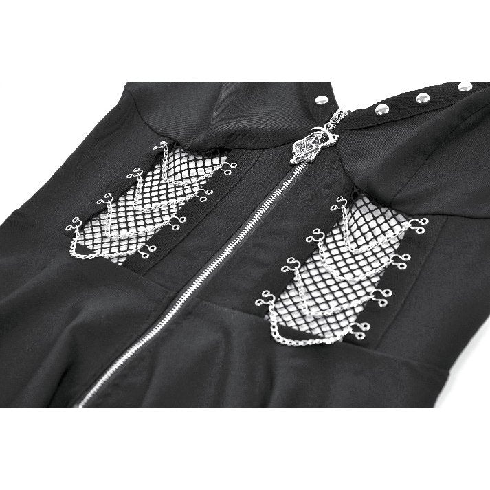 Dark in Love Punk Dress Sleeveless with Chains UK 8-22 - QHA UK