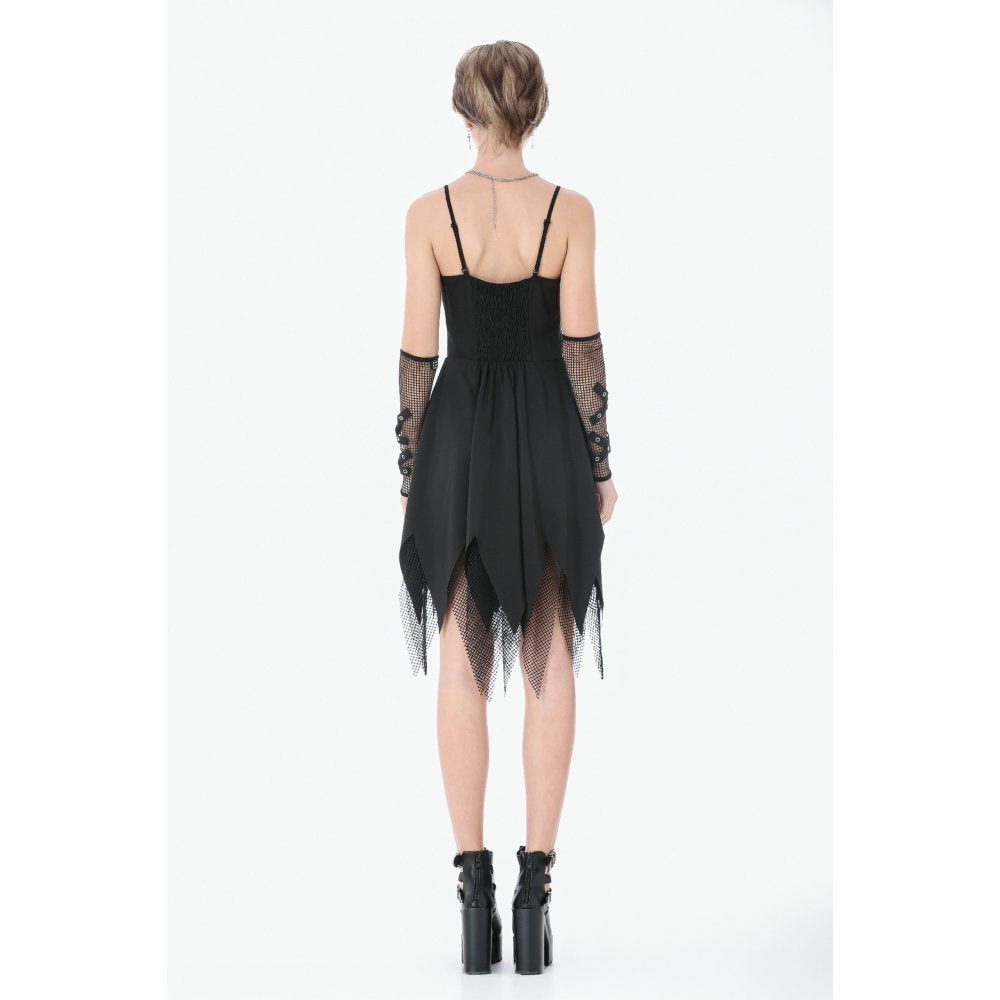 Dark in Love Punk Dress Sleeveless with Chains UK 8-22 - QHA UK