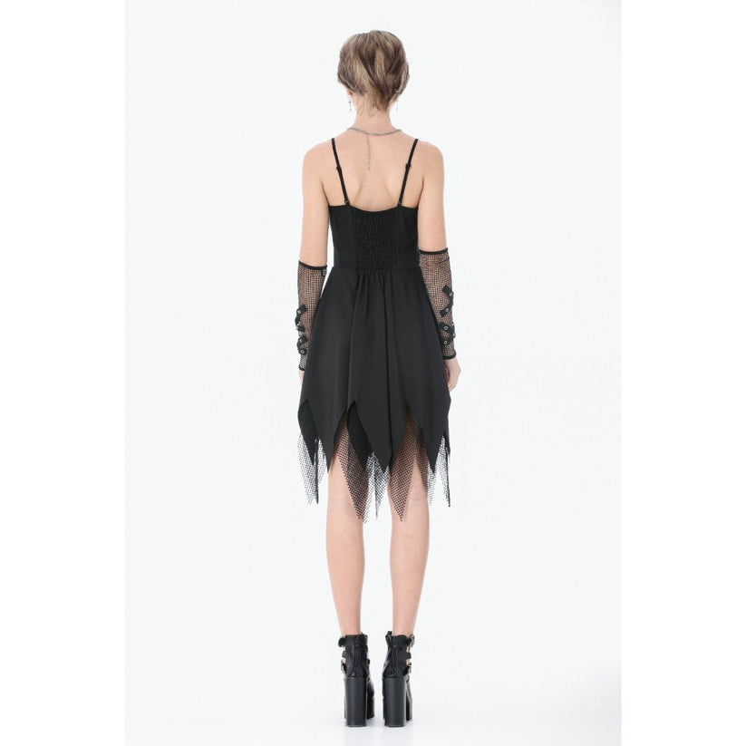Dark in Love Punk Dress Sleeveless with Chains UK 8-22 - QHA UK