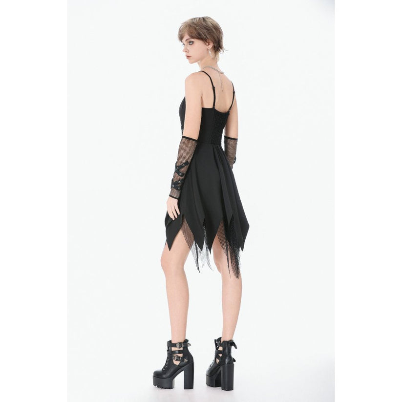 Dark in Love Punk Dress Sleeveless with Chains UK 8-22 - QHA UK