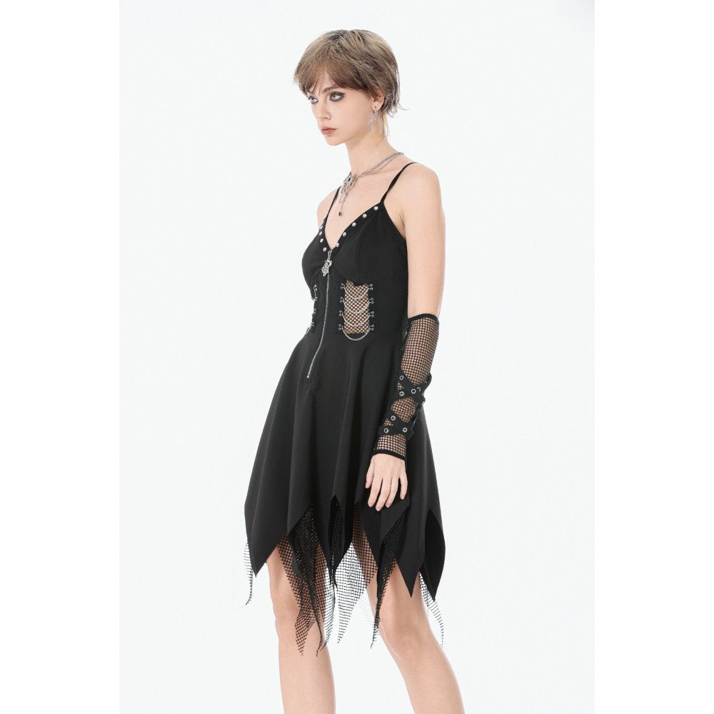 Dark in Love Punk Dress Sleeveless with Chains UK 8-22 - QHA UK