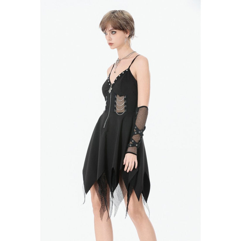 Dark in Love Punk Dress Sleeveless with Chains UK 8-22 - QHA UK