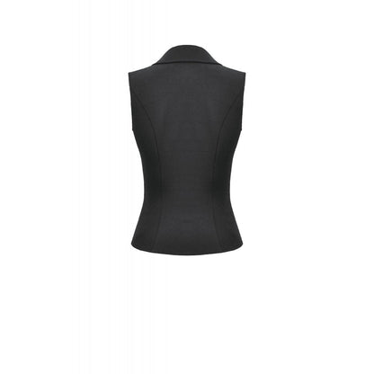 Dark in Love Women's Alternative Vest Top Studded Lace-Up Black - QHA UK