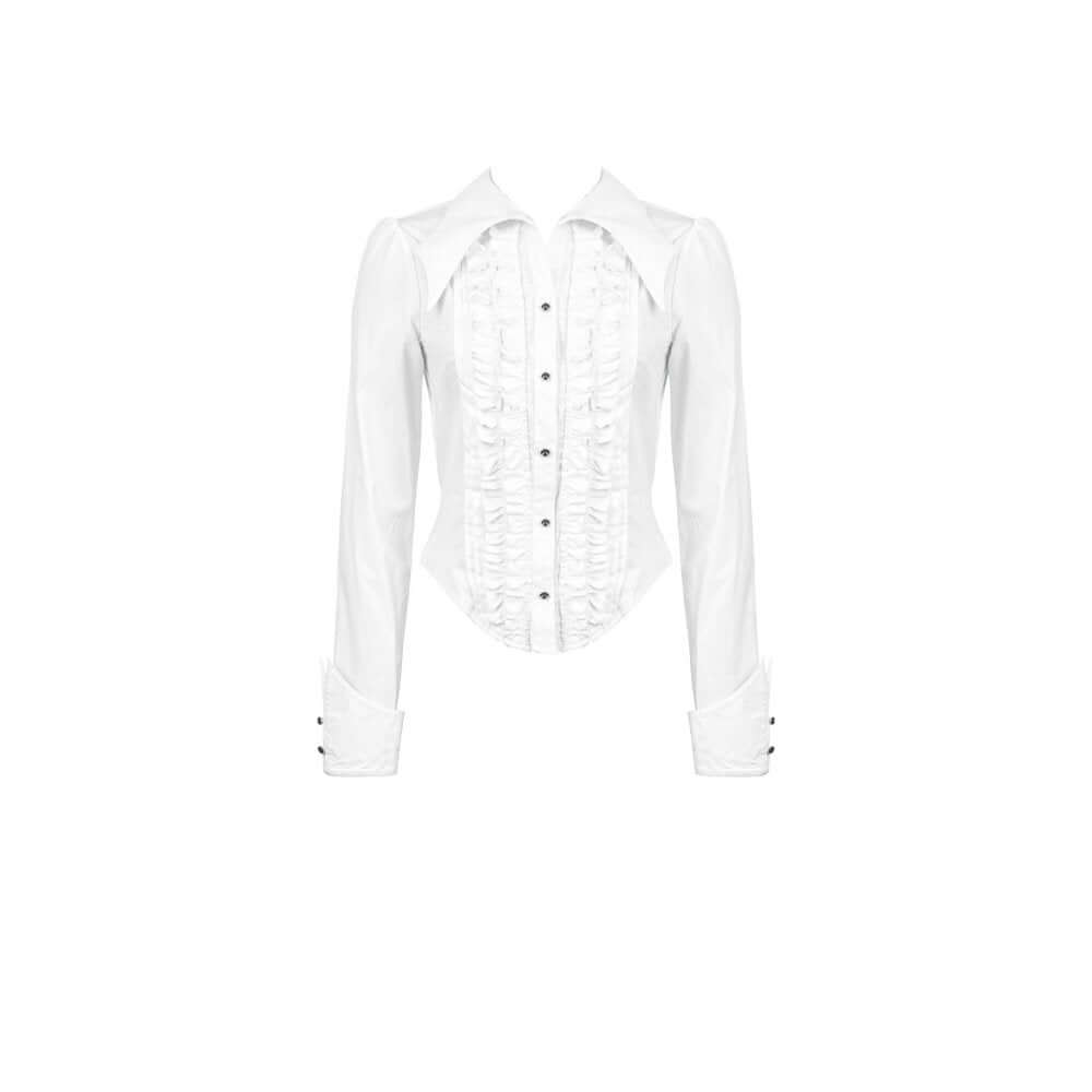 Dark in Love Gothic Shirt Queeny White Demon UK 8-18 - QHA UK
