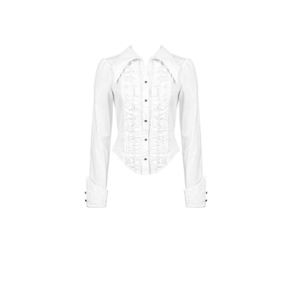 Dark in Love Gothic Shirt Queeny White Demon UK 8-18 - QHA UK