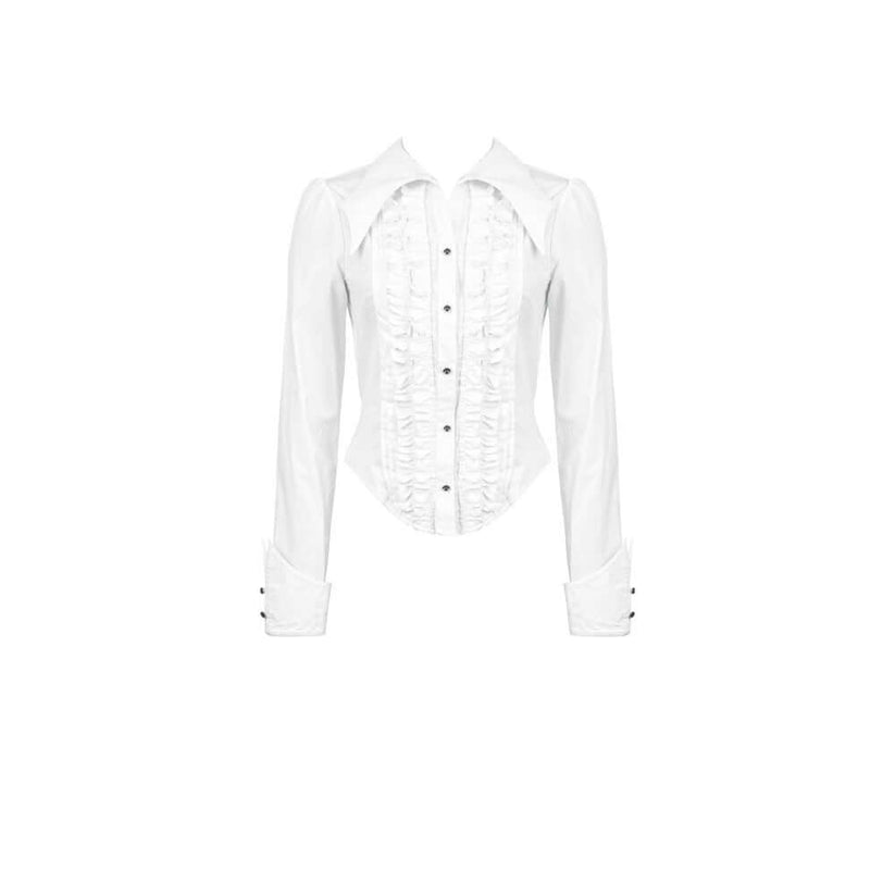 Dark in Love Gothic Shirt Queeny White Demon UK 8-18 - QHA UK