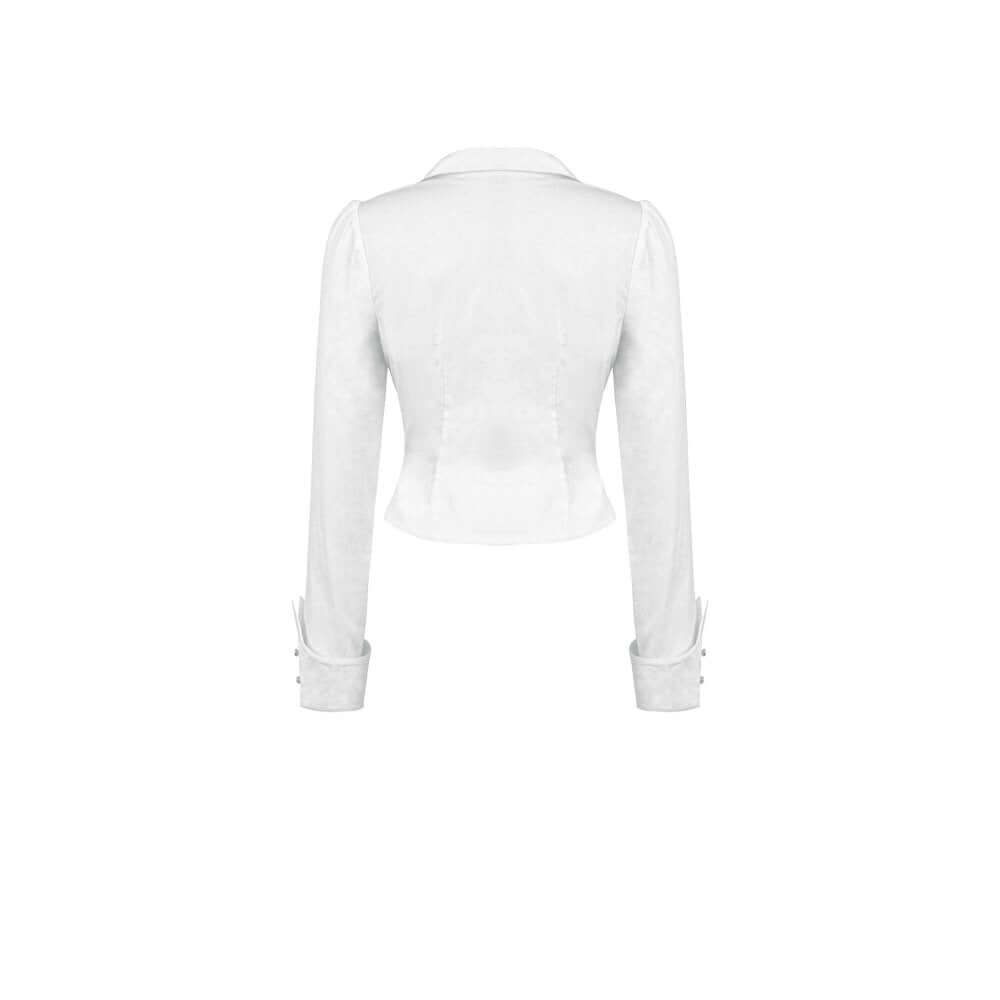 Dark in Love Gothic Shirt Queeny White Demon UK 8-18 - QHA UK