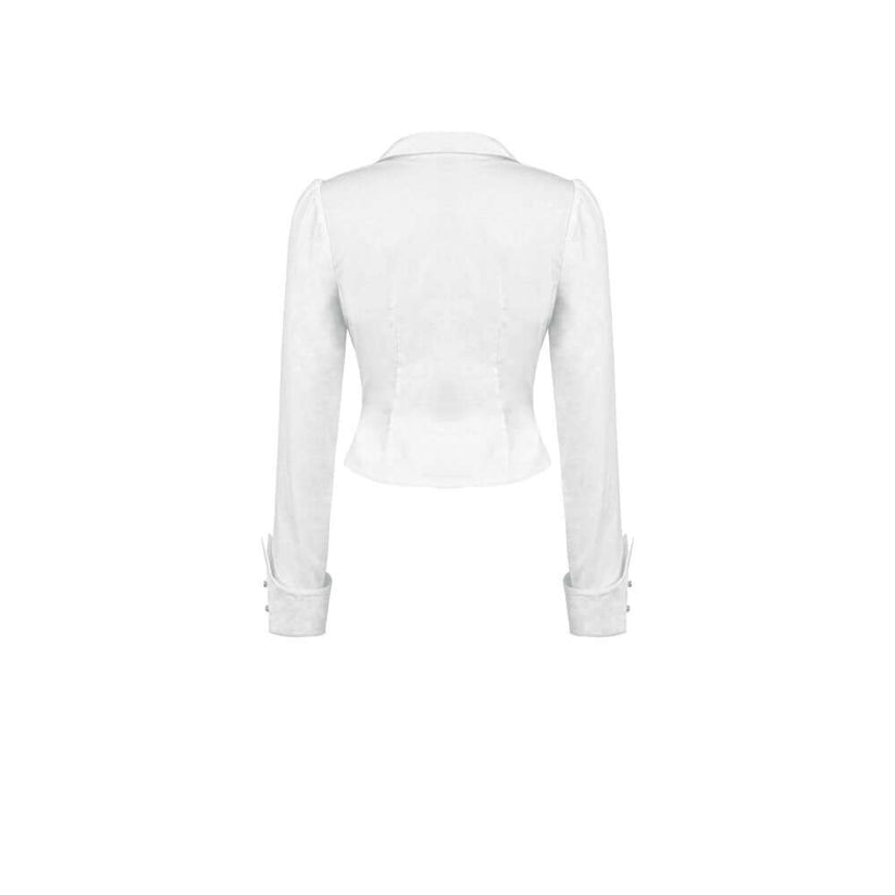 Dark in Love Gothic Shirt Queeny White Demon UK 8-18 - QHA UK