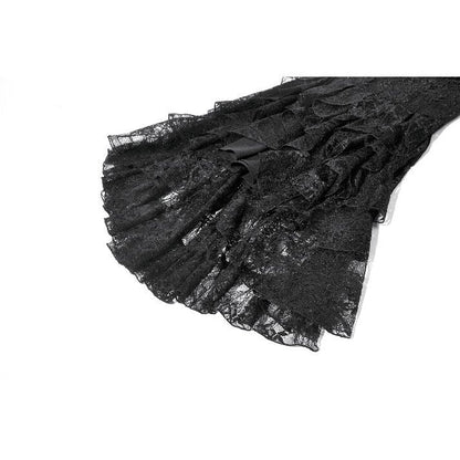 Dark in Love Romantic Gothic High-Low Dress Lace Layered UK 8-18 - QHA UK