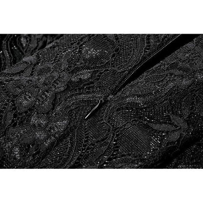 Dark in Love Romantic Gothic High-Low Dress Lace Layered UK 8-18 - QHA UK