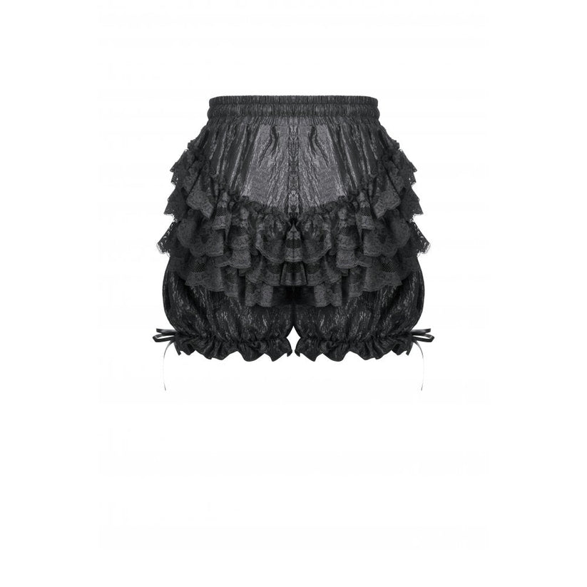 Dark in Love Women's Gothic Bloomers Rosalie Baroque Lace Frill - QHA UK