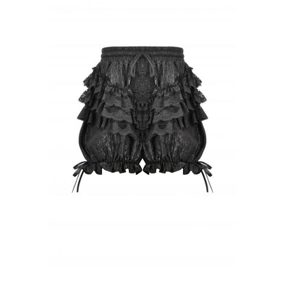 Dark in Love Women's Gothic Bloomers Rosalie Baroque Lace Frill - QHA UK