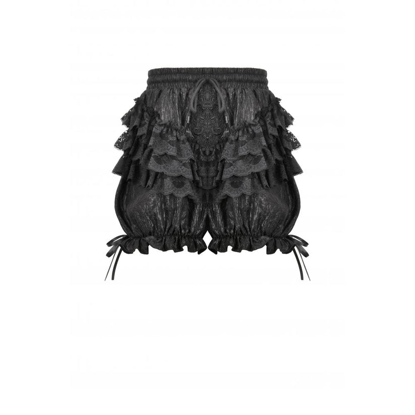 Dark in Love Women's Gothic Bloomers Rosalie Baroque Lace Frill - QHA UK