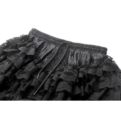 Dark in Love Women's Gothic Bloomers Rosalie Baroque Lace Frill - QHA UK
