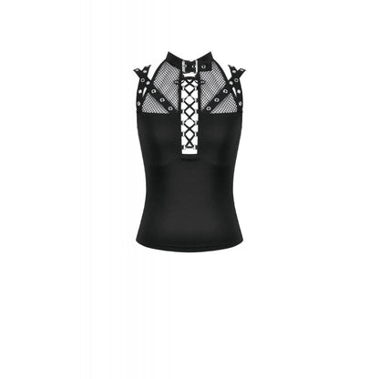 Dark in Love Women's Gothic Vest Top Ruth Mesh Strap Sleeveless - QHA UK