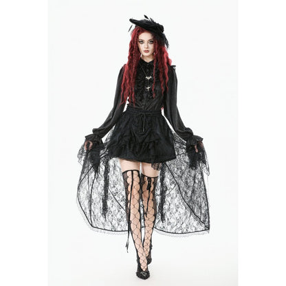 Dark in Love Women's Skirt Sabina High-Low Lace - QHA UK