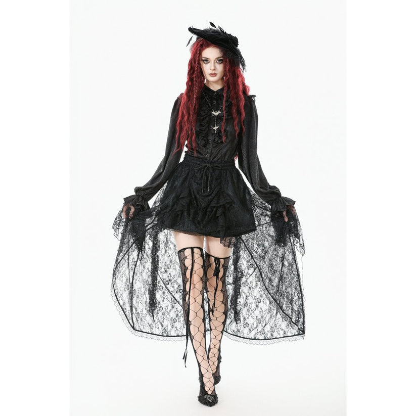 Dark in Love Women's Skirt Sabina High-Low Lace - QHA UK