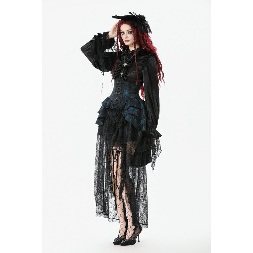 Dark in Love Women's Skirt Sabina High-Low Lace - QHA UK