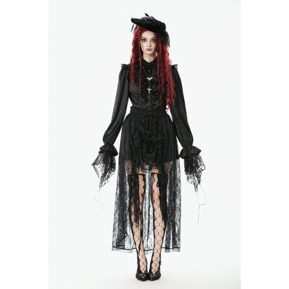 Dark in Love Women's Skirt Sabina High-Low Lace - QHA UK