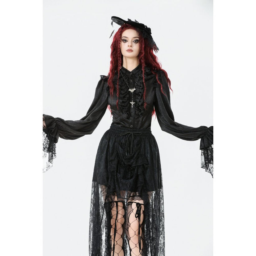 Dark in Love Women's Skirt Sabina High-Low Lace - QHA UK