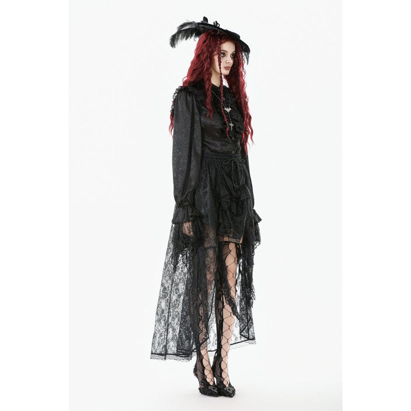 Dark in Love Women's Skirt Sabina High-Low Lace - QHA UK