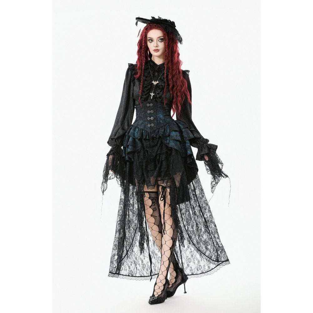 Dark in Love Women's Skirt Sabina High-Low Lace - QHA UK