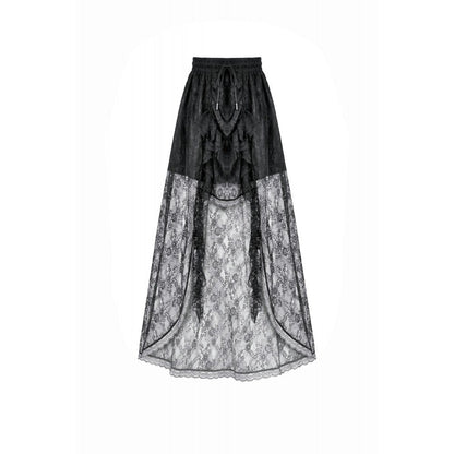 Dark in Love Women's Skirt Sabina High-Low Lace - QHA UK