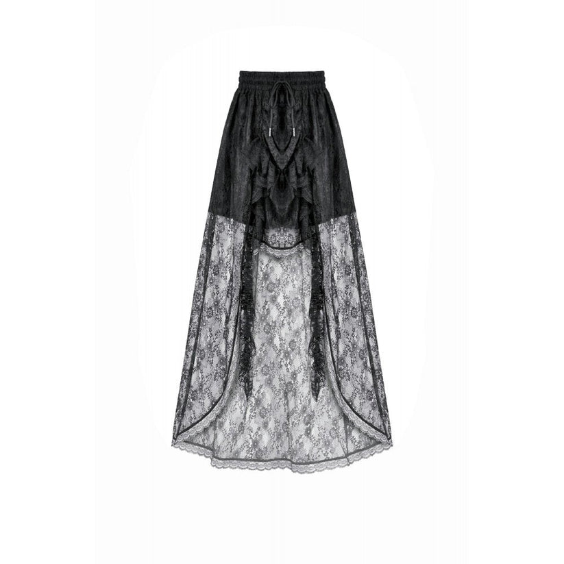 Dark in Love Women's Skirt Sabina High-Low Lace - QHA UK