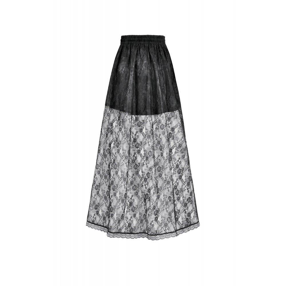 Dark in Love Women's Skirt Sabina High-Low Lace - QHA UK