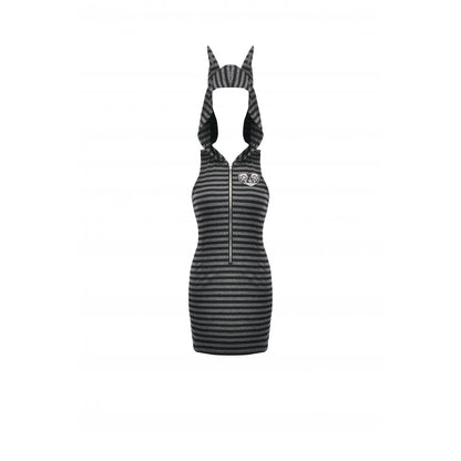 Dark in Love Dress Salem Striped Cat Ear Hoodie UK 8-22 - QHA UK