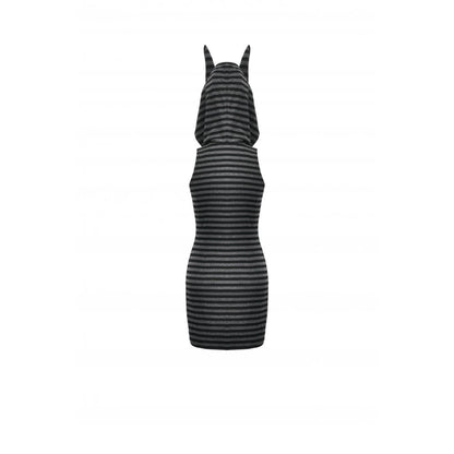 Dark in Love Dress Salem Striped Cat Ear Hoodie UK 8-22 - QHA UK