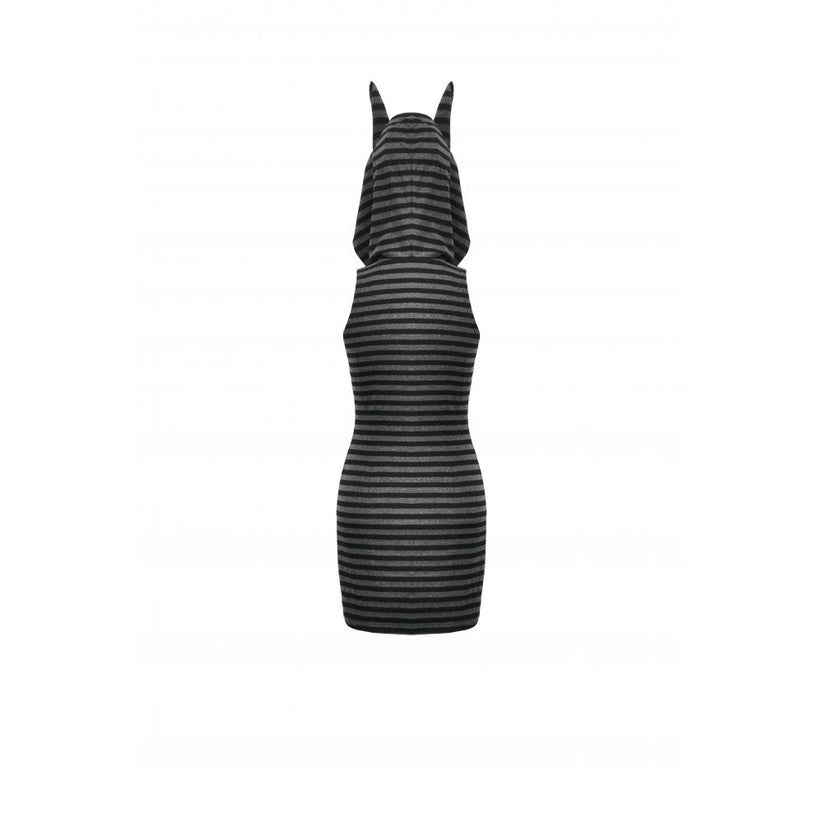 Dark in Love Dress Salem Striped Cat Ear Hoodie UK 8-22 - QHA UK