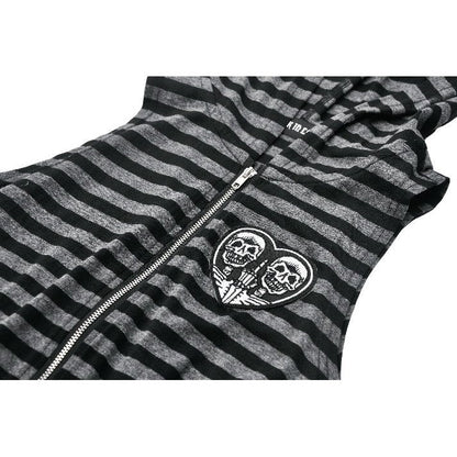 Dark in Love Dress Salem Striped Cat Ear Hoodie UK 8-22 - QHA UK