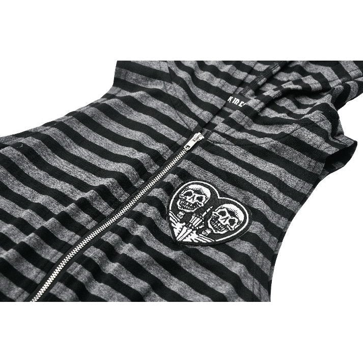 Dark in Love Dress Salem Striped Cat Ear Hoodie UK 8-22 - QHA UK