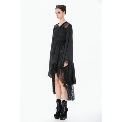 Dark in Love Gothic Dress Selene Kimono Tail UK 8-20 - QHA UK