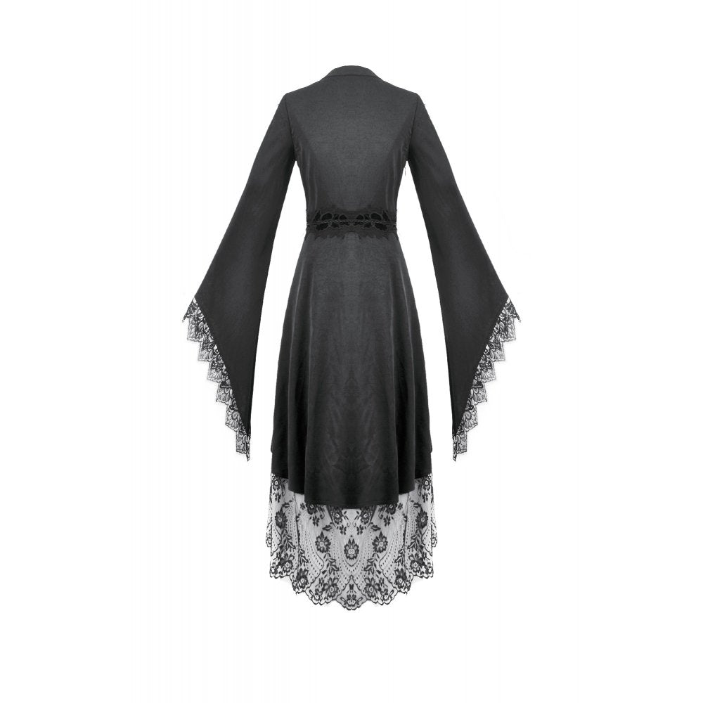 Dark in Love Gothic Dress Selene Kimono Tail UK 8-20 - QHA UK
