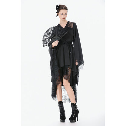 Dark in Love Gothic Dress Selene Kimono Tail UK 8-20 - QHA UK