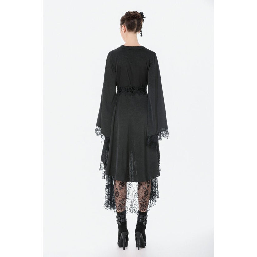 Dark in Love Gothic Dress Selene Kimono Tail UK 8-20 - QHA UK