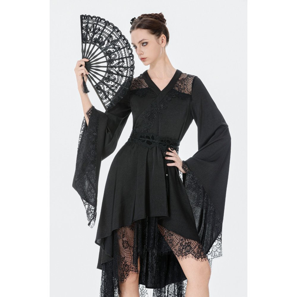 Dark in Love Gothic Dress Selene Kimono Tail UK 8-20 - QHA UK