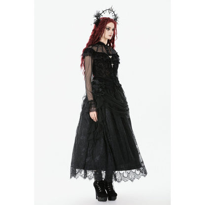 Dark in Love Women's Gothic Blouse Seraphina UK 8-18 - QHA UK
